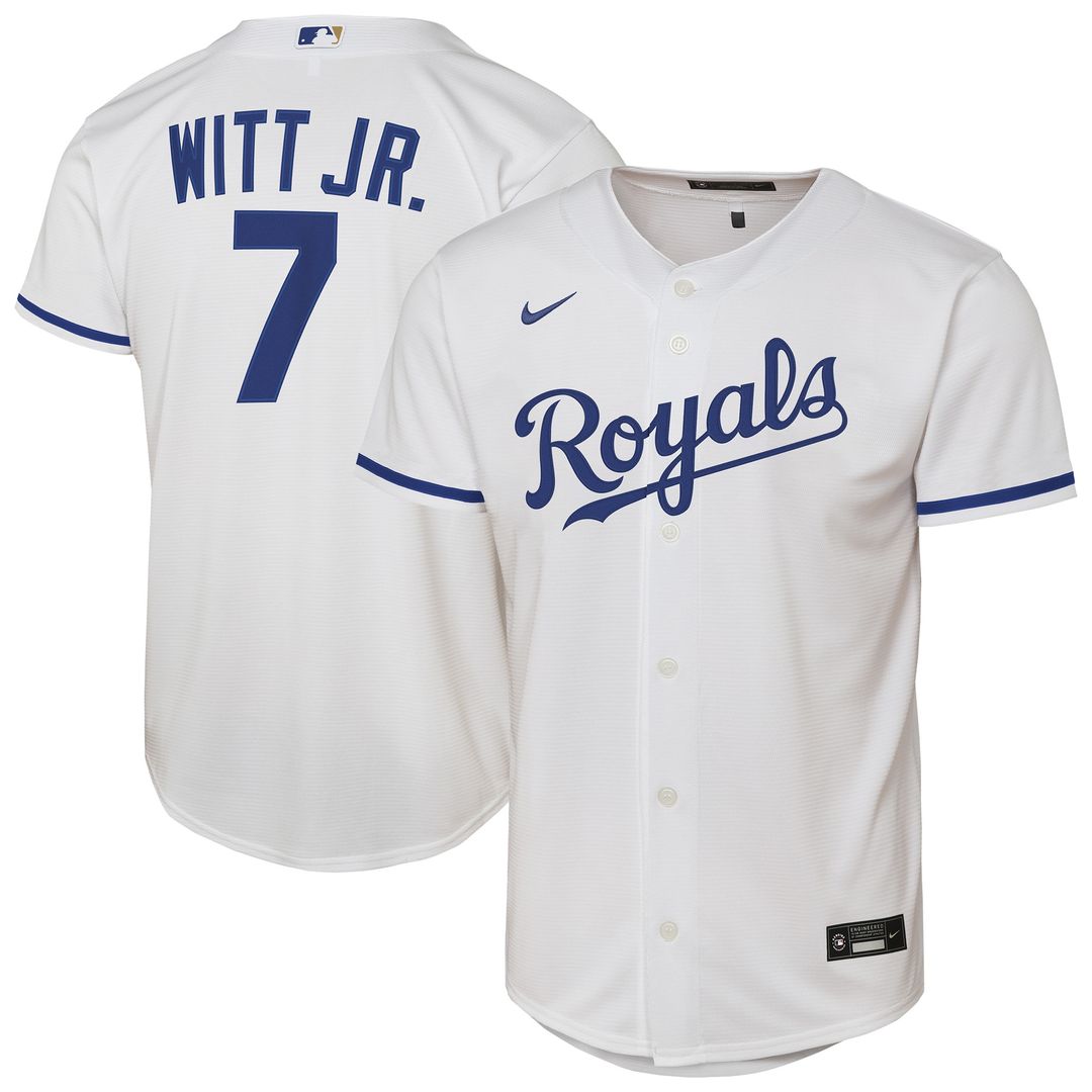 Kansas City Royals Bobby Witt Jr. Nike Youth Home Replica Player Jersey - White