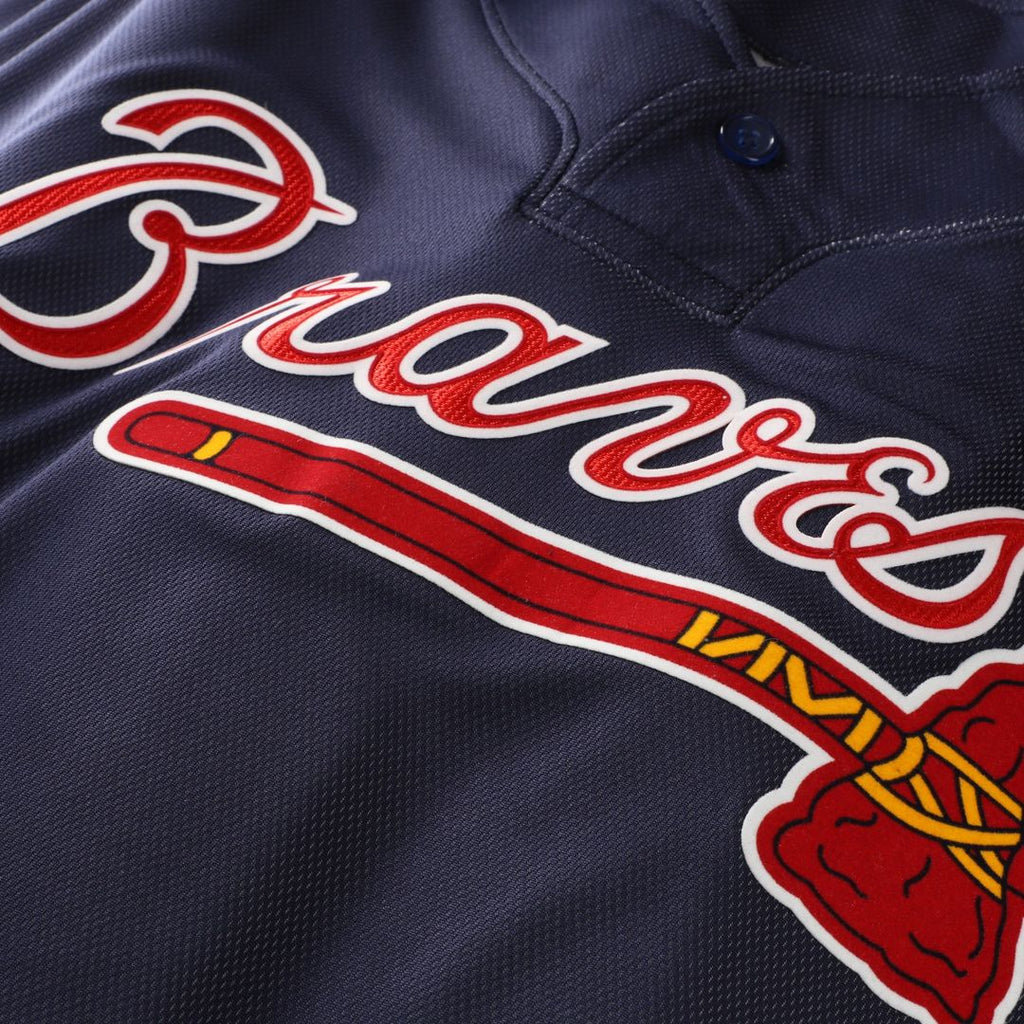 Atlanta Braves John Smoltz Mitchell & Ness Authentic Batting Practice Jersey - Navy