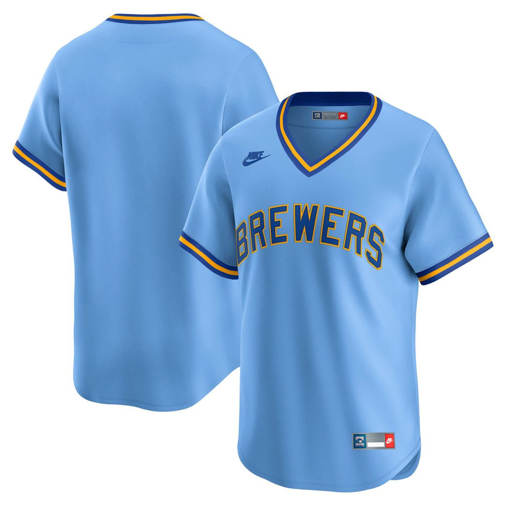 Milwaukee Brewers Nike Cooperstown Limited Jersey - Light Blue
