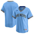 Milwaukee Brewers Nike Cooperstown Limited Jersey - Light Blue