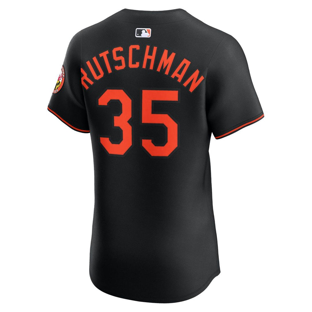Baltimore Orioles Adley Rutschman Nike Alternate Elite Jersey - Black