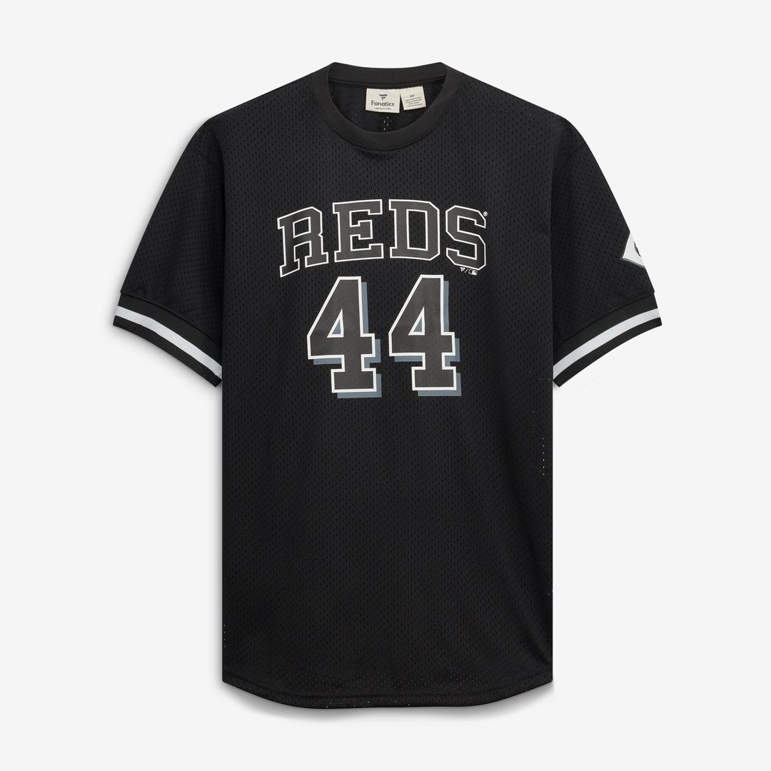 Cincinnati Reds Elly De La Cruz Fanatics Big & Tall Heavyweight Mesh Jersey - Black/White