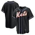 New York Mets Nike Fashion Replica Black Out Jersey