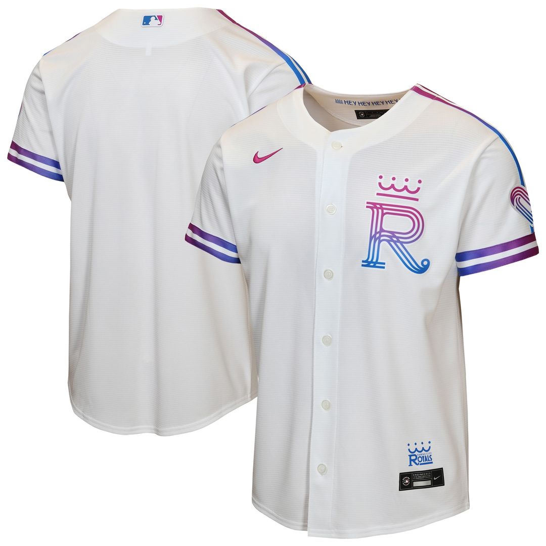 Kansas City Royals Nike Youth 2026 City Connect Stadium Jersey - White