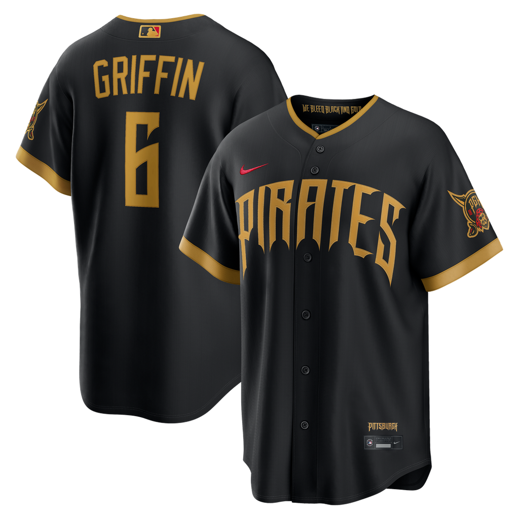 Pittsburgh Pirates Konnor Griffin Nike 2026 City Connect Stadium Jersey - Black