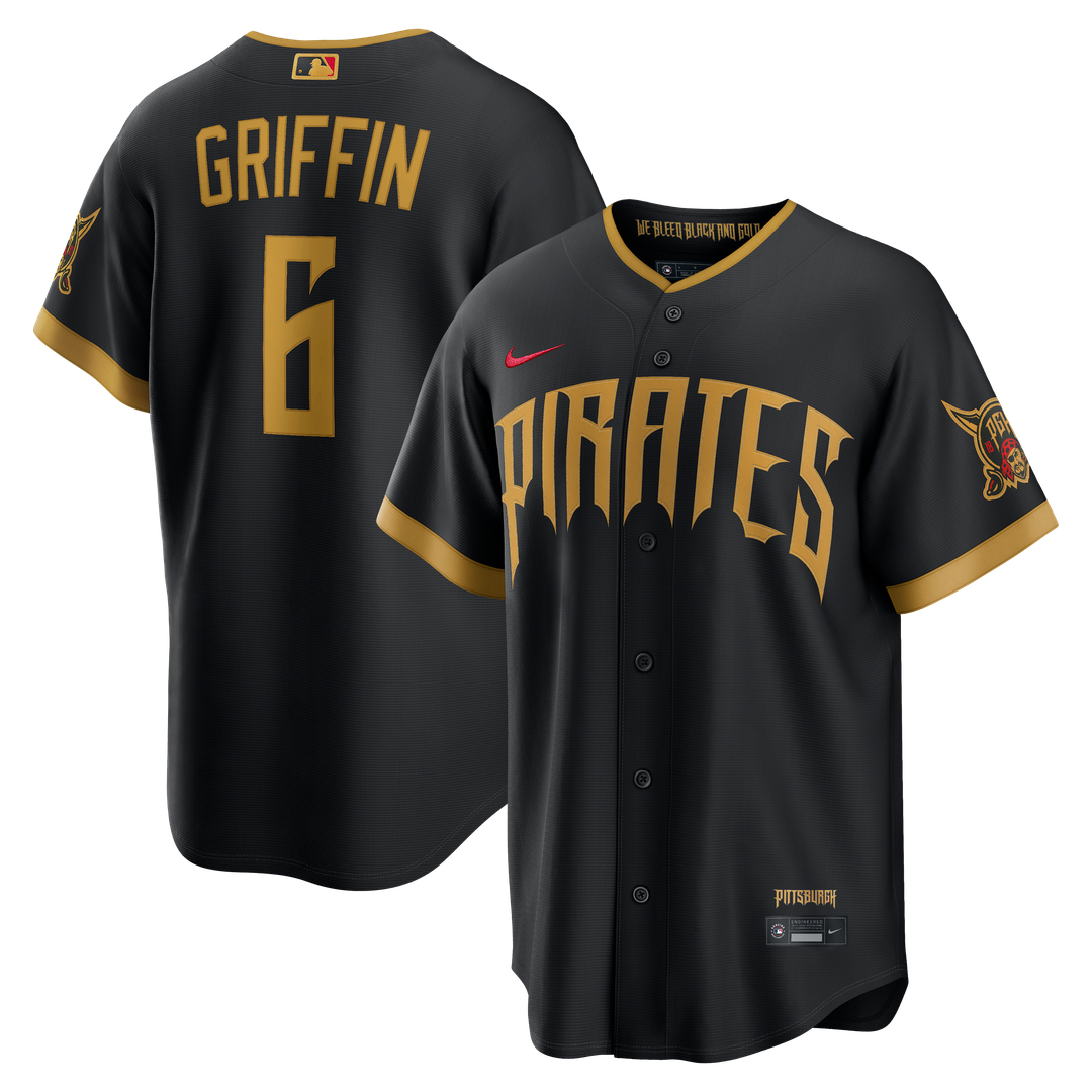 Pittsburgh Pirates Konnor Griffin Nike 2026 City Connect Stadium Jersey - Black