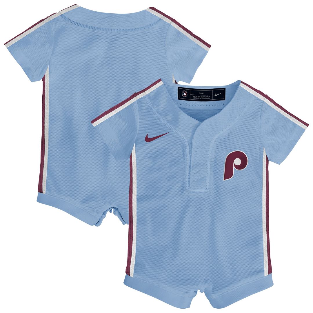 Philadelphia Phillies Nike Newborn Home Replica Romper Jersey - White