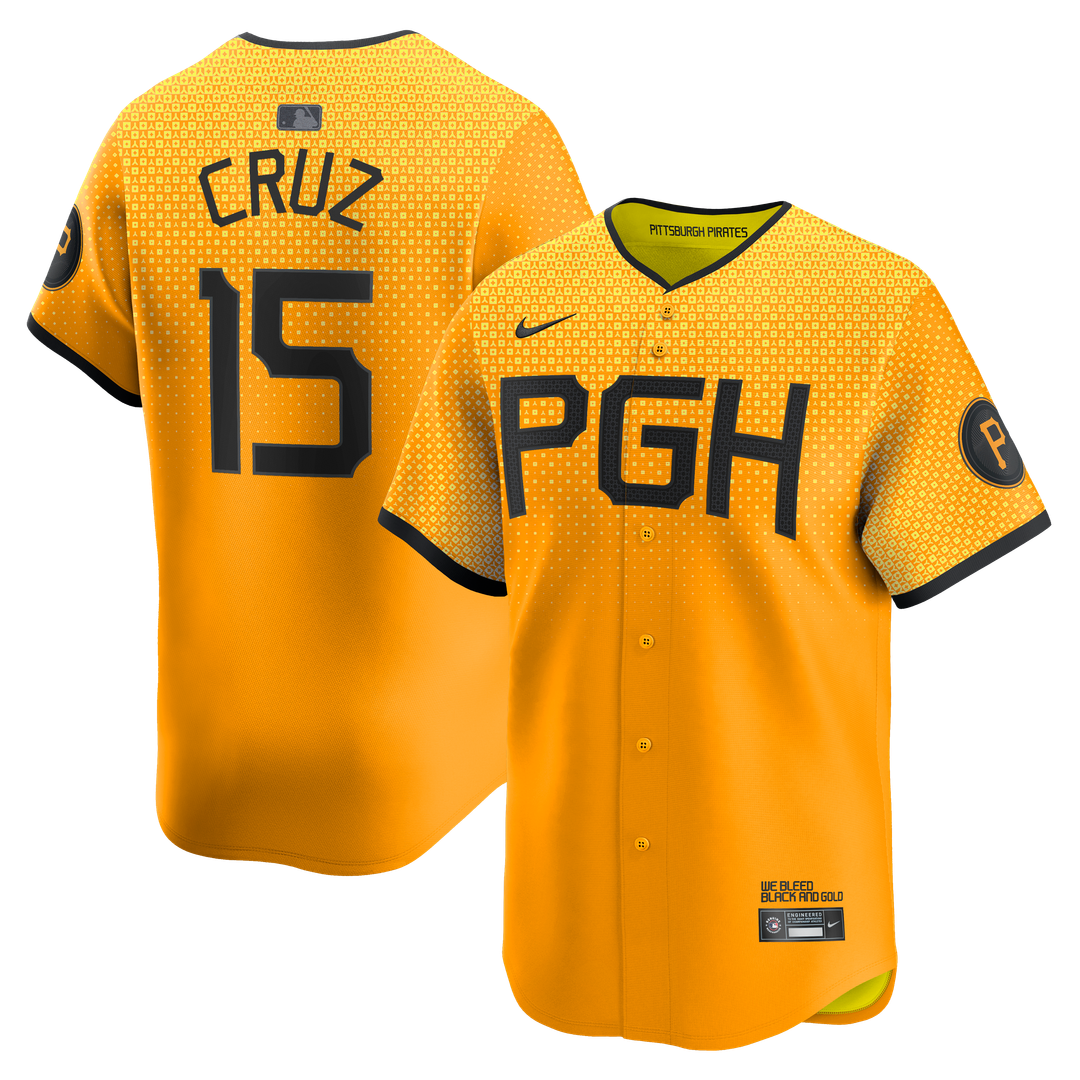 Pittsburgh Pirates Oneil Cruz Nike City Connect Limited Jersey - Gold