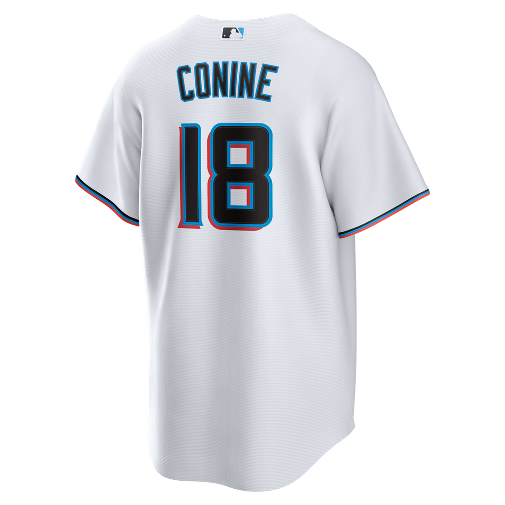 Miami Marlins Griffin Conine Nike Home Replica Jersey - White