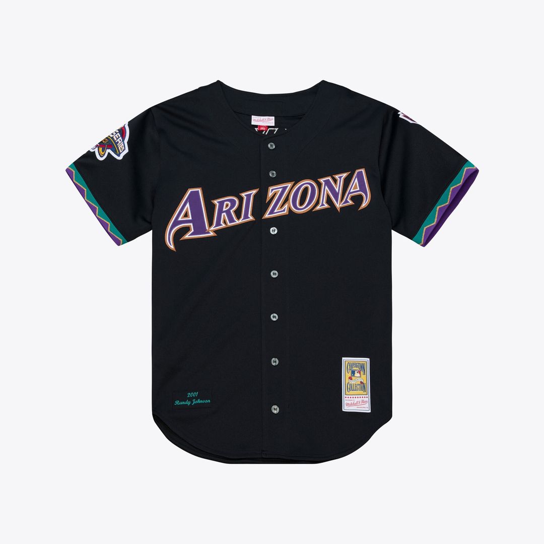 Arizona Diamondbacks Randy Johnson Mitchell & Ness 2000 Throwback Authentic Jersey - Purple