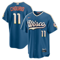 Milwaukee Brewers Jackson Chourio Nike 2026 City Connect Stadium Jersey - Mineral Blue
