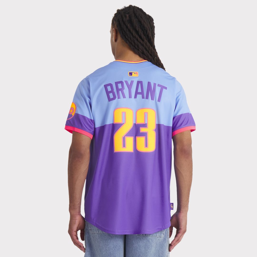 Colorado Rockies Kris Bryant Nike 2025 City Connect Limited Player Jersey - Purple/Light Blue