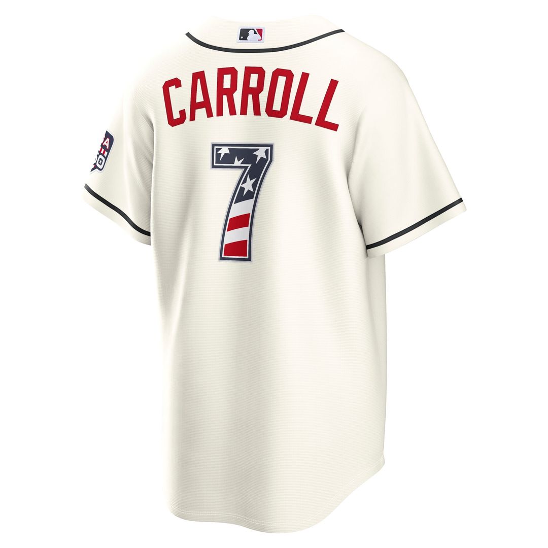Arizona Diamondbacks Corbin Carroll Nike USA 250 Fourth of July Home Stadium Jersey - Cream