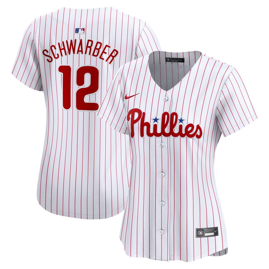 Philadelphia Phillies Kyle Schwarber Nike Women's Home Limited Player Jersey - White