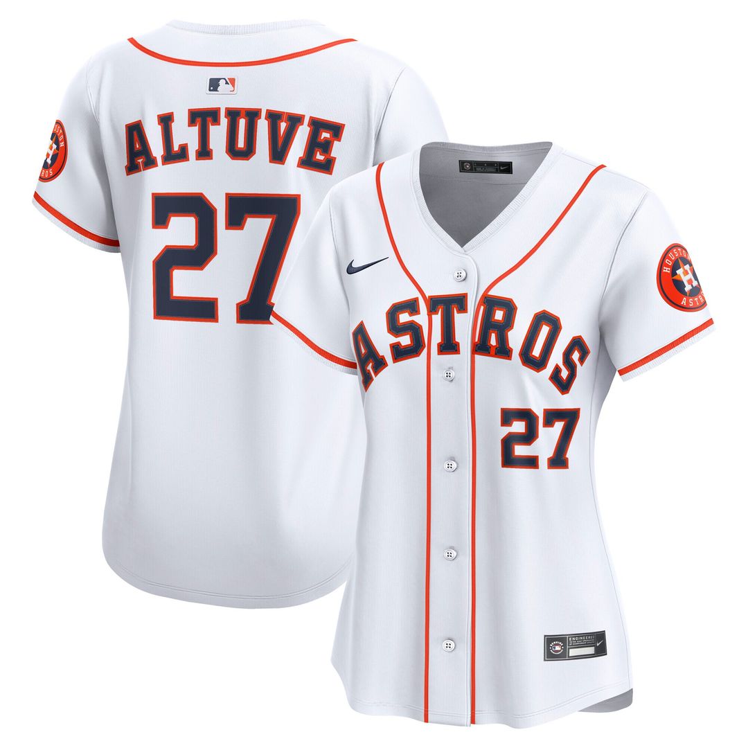 Houston Astros Jose Altuve Nike Women's Home Limited Player Jersey - White