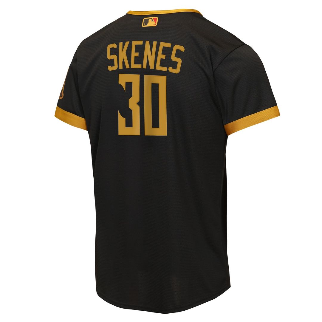 Pittsburgh Pirates Paul Skenes Nike Youth 2026 City Connect Stadium Jersey - Black