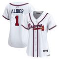 Atlanta Braves Ozzie Albies Nike Women's Home Limited Player Jersey - White