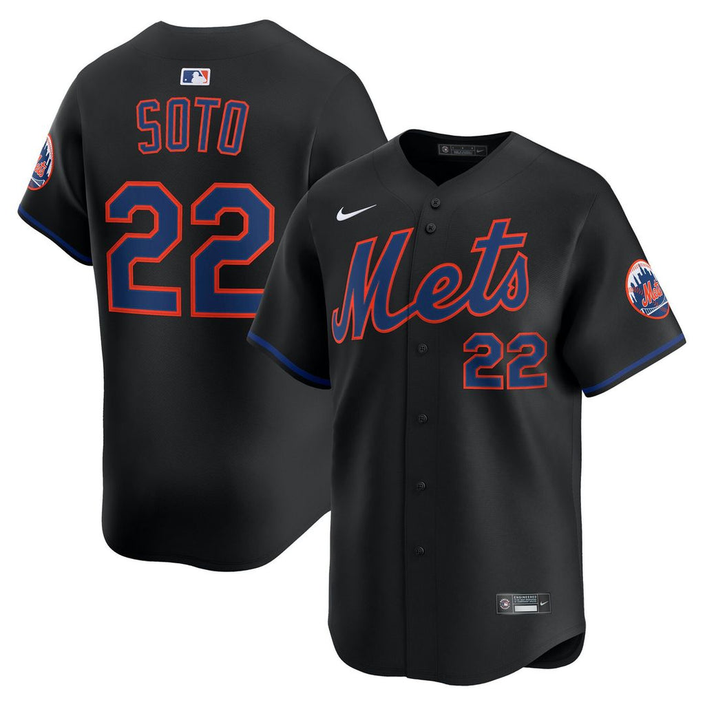 New York Mets Juan Soto Nike Alternate Limited Player Jersey - Black