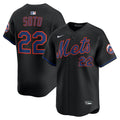New York Mets Juan Soto Nike Alternate Limited Player Jersey - Black
