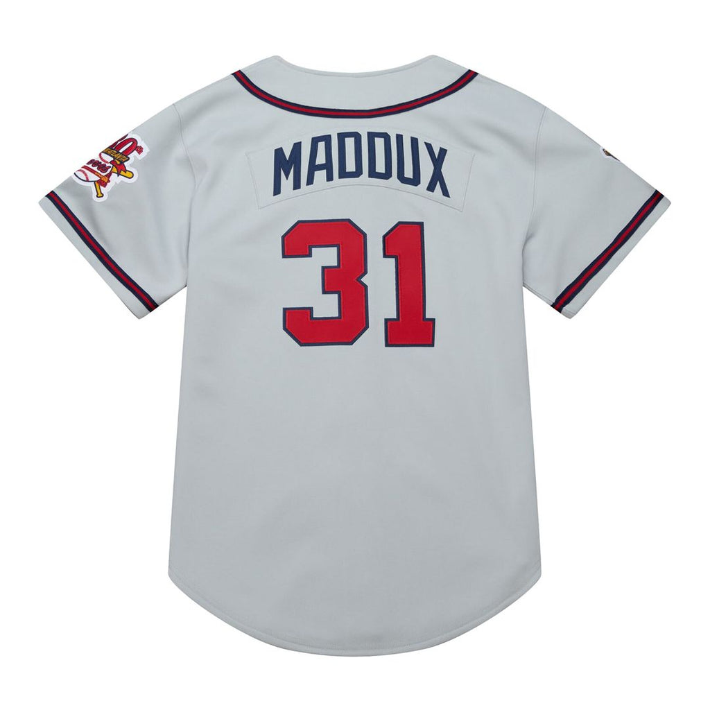 Atlanta Braves Greg Maddux Mitchell & Ness 1995 Throwback Authentic Jersey - Gray