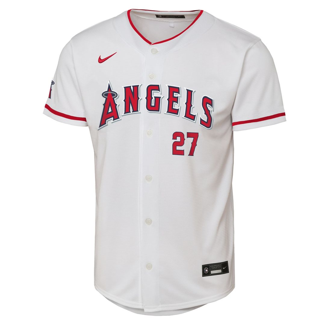 Los Angeles Angels Mike Trout Nike Youth Home Stadium Player Jersey - White