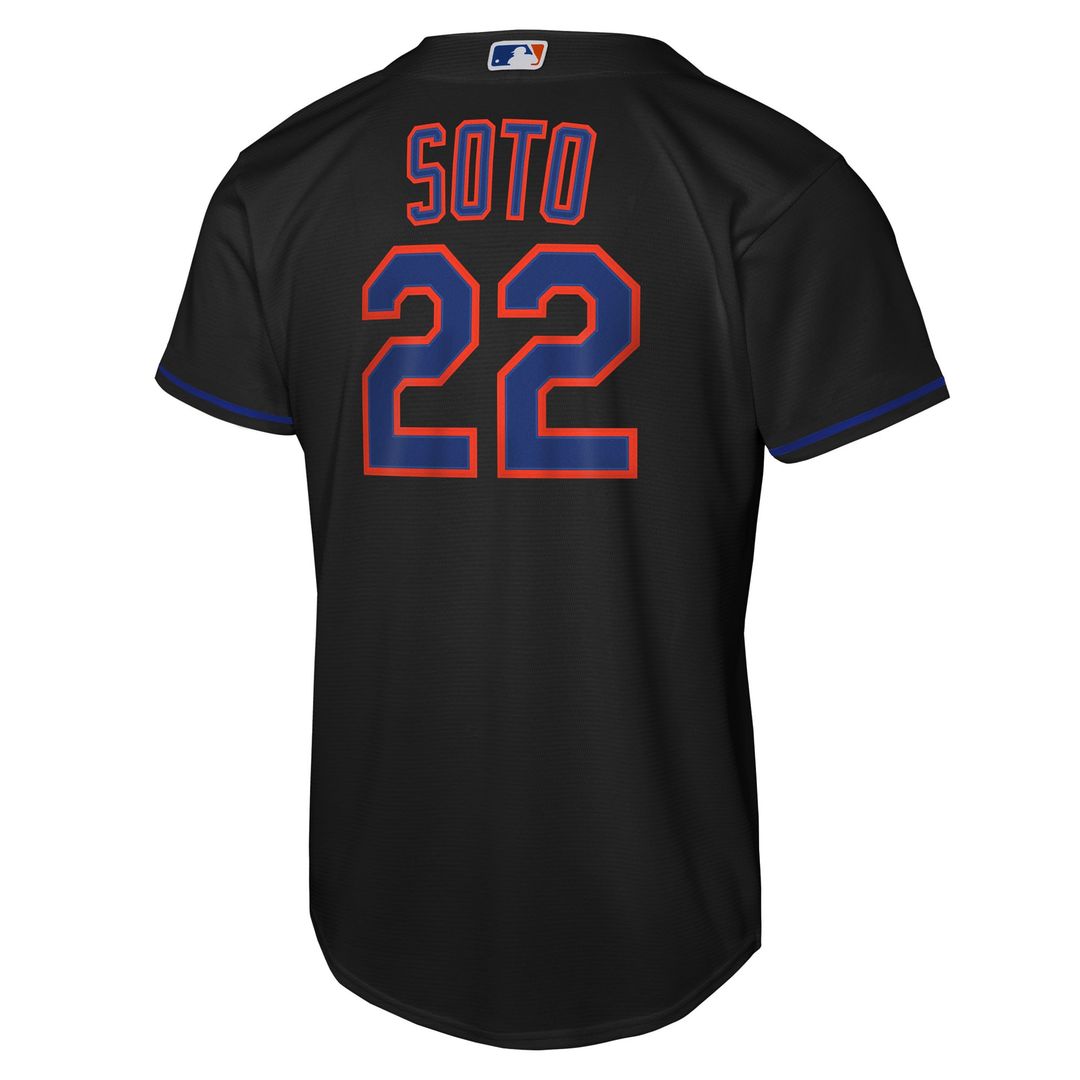 New York Mets Juan Soto Nike Youth Alternate Replica Jersey - Black