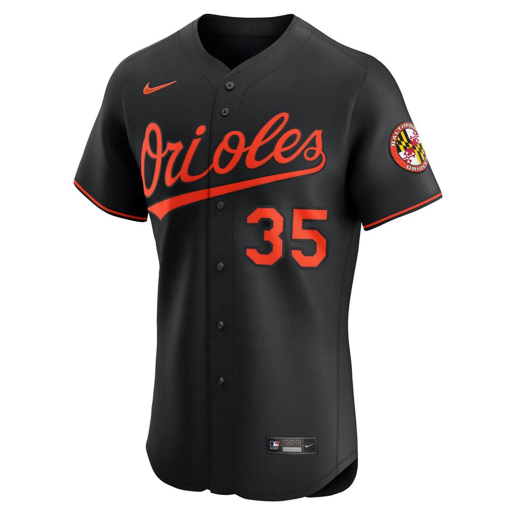 Baltimore Orioles Adley Rutschman Nike Alternate Elite Jersey - Black
