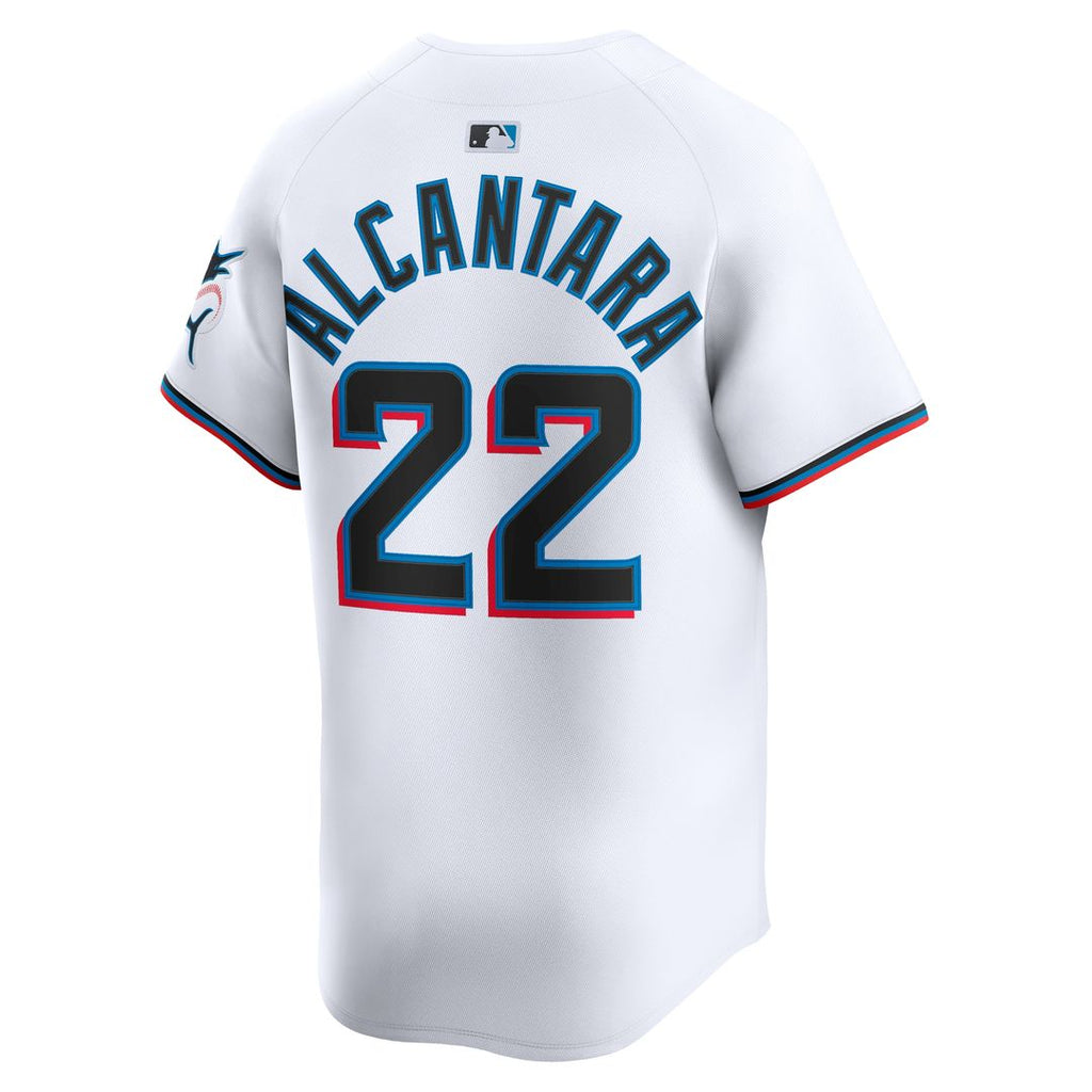 Miami Marlins Sandy Alcantara Nike Home Limited Player Jersey - White