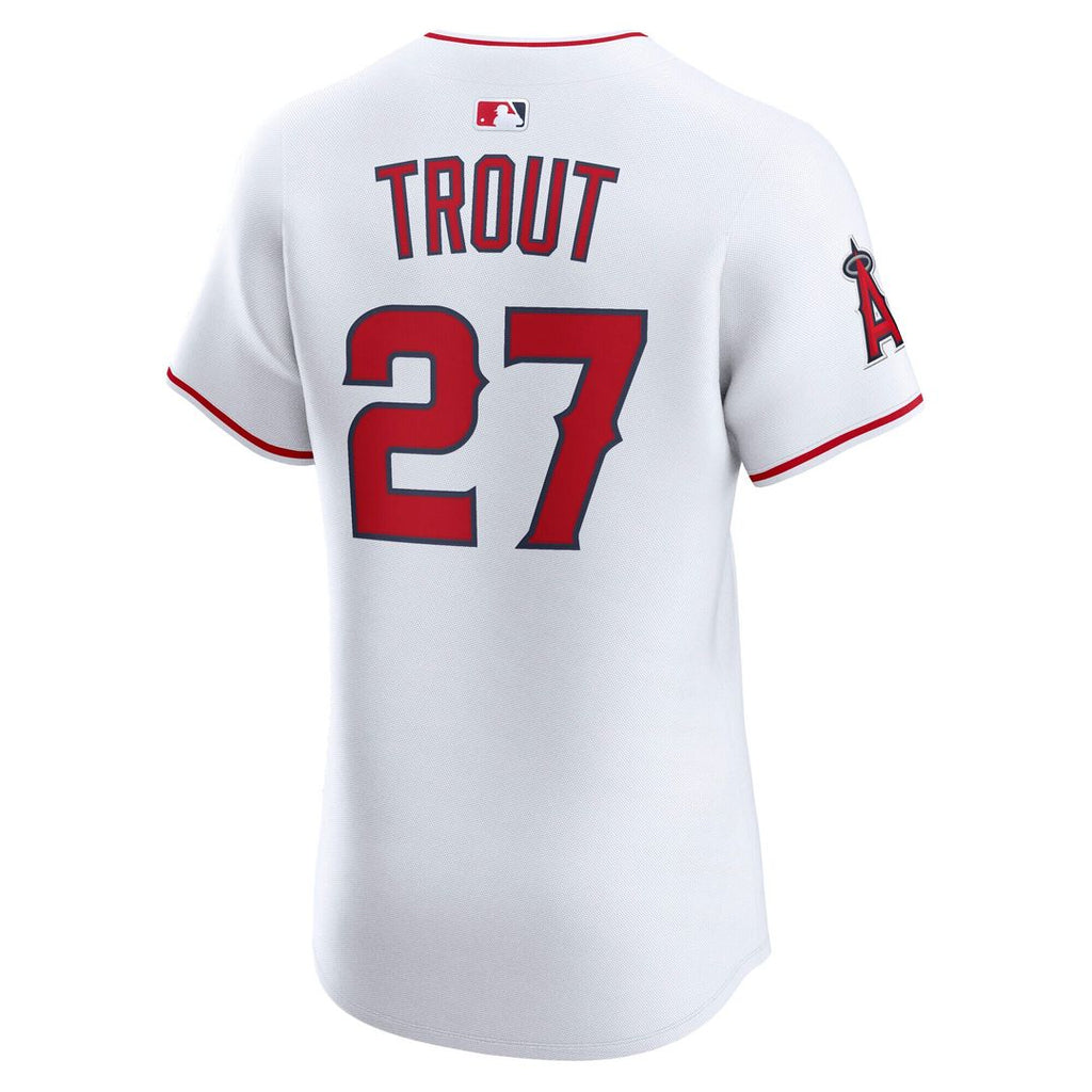 Los Angeles Angels Mike Trout Nike Home ElitePlayer Jersey - White