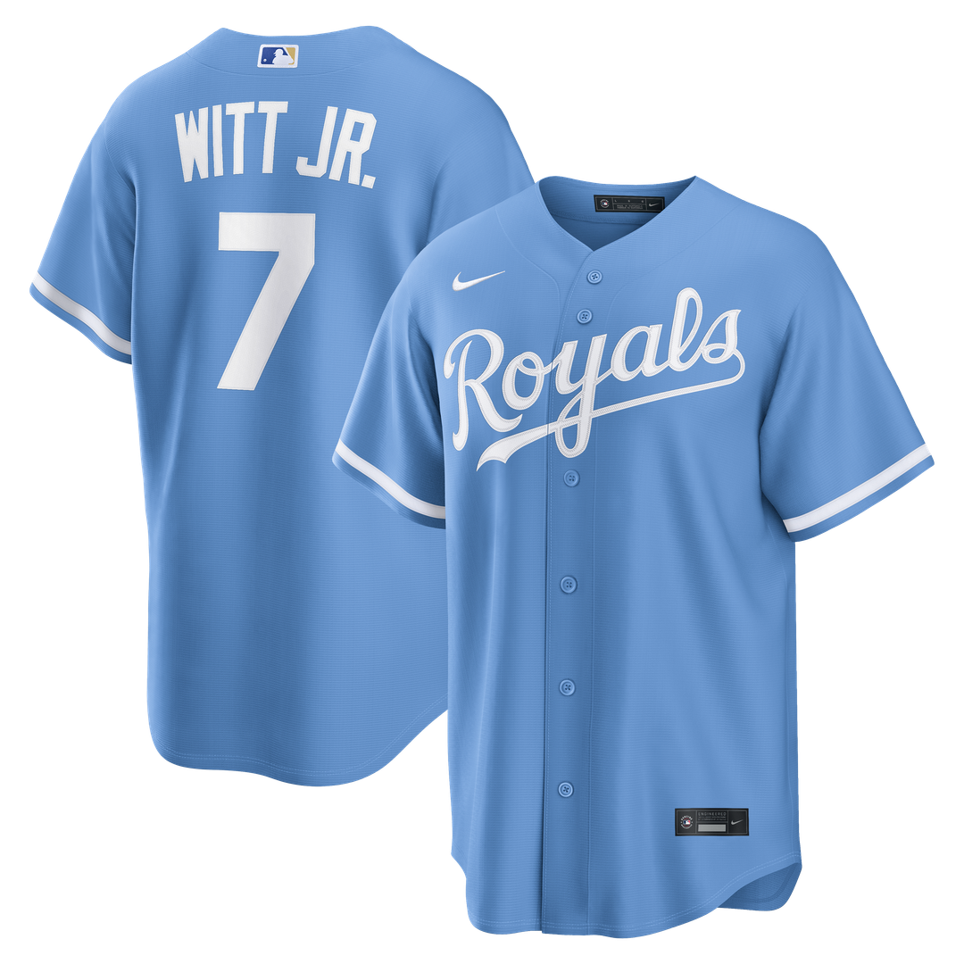 Kansas City Royals Bobby Witt Jr. Nike Alternate Replica Jersey - Light Blue