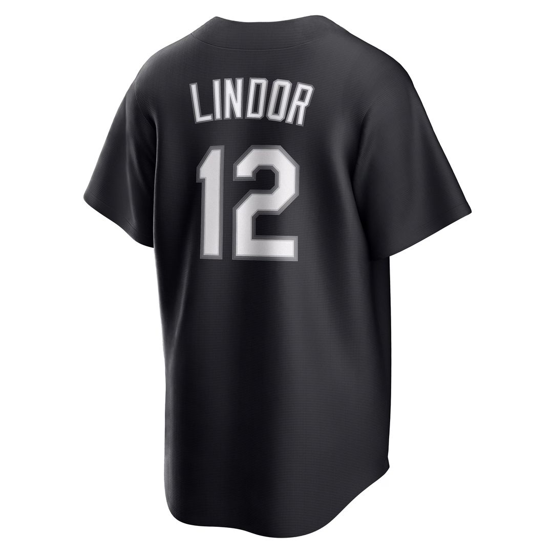 New York Mets Francisco Lindor Nike Replica Player Jersey - Black