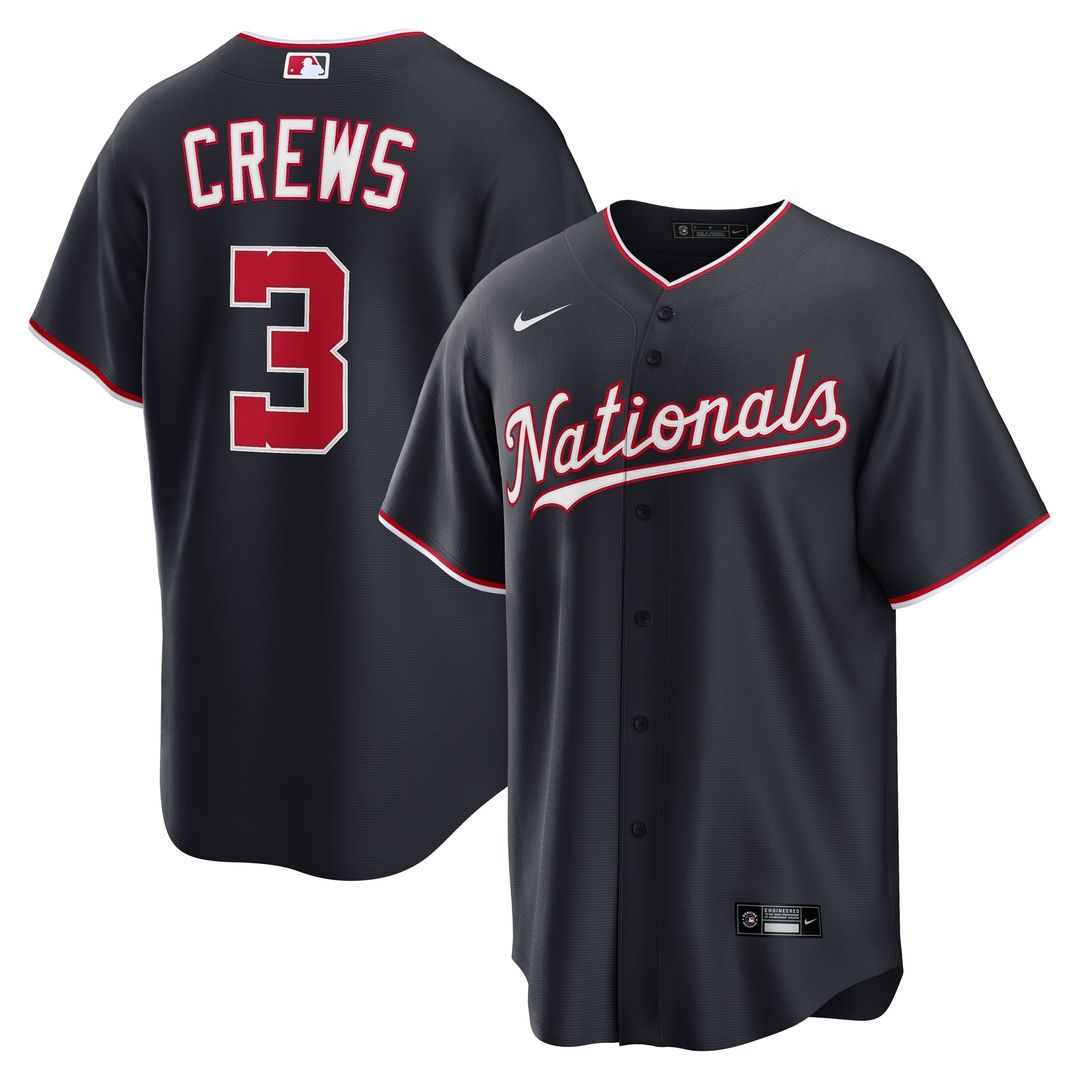 Washington Nationals Dylan Crews Nike Home Replica Jersey - White