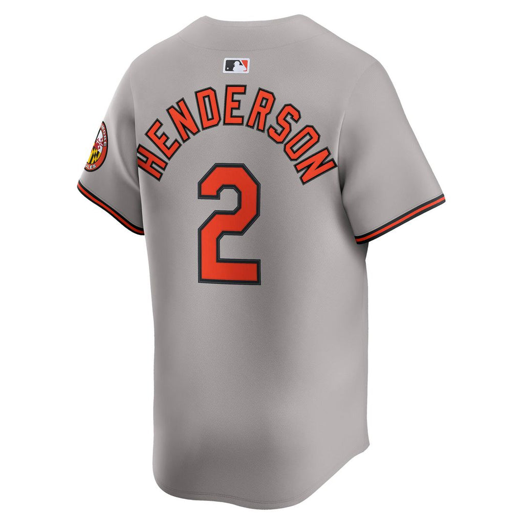 Baltimore Orioles Gunnar Henderson Nike Road Limited Player Jersey - Gray