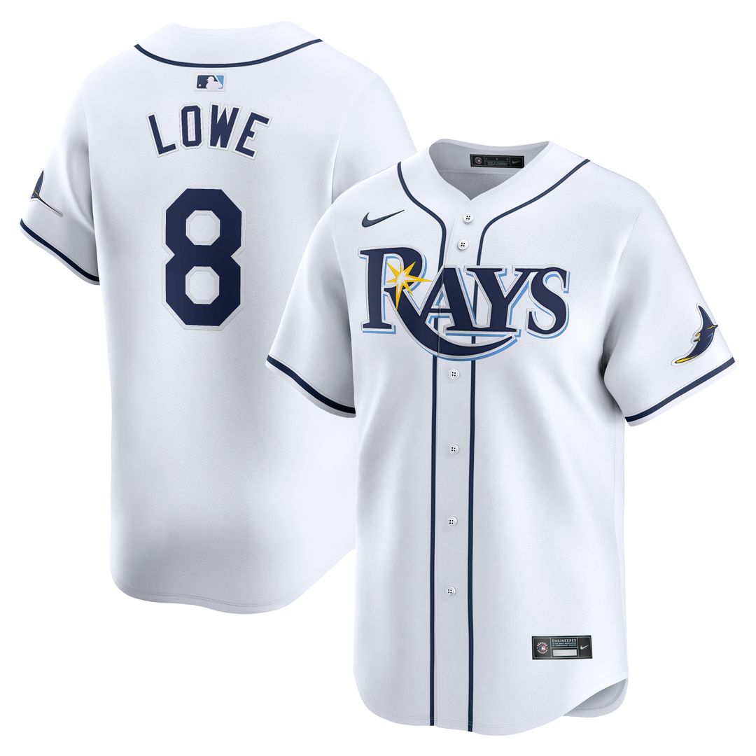 Tampa Bay Rays Brandon Lowe Nike Home Limited Player Jersey - White