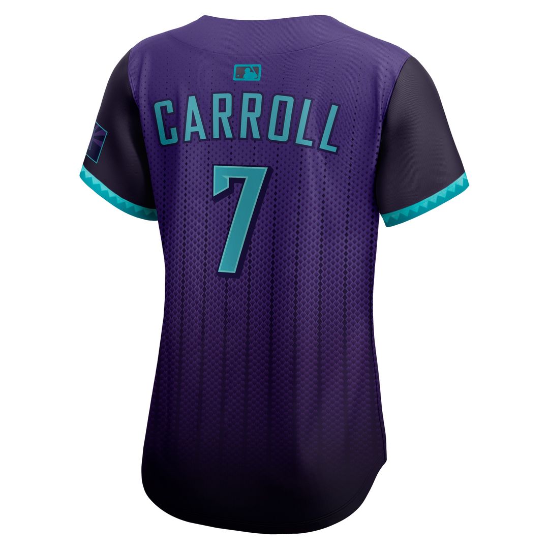 Arizona Diamondbacks Corbin Carroll Nike Women's 2025 City Connect Limited Player Jersey - Purple