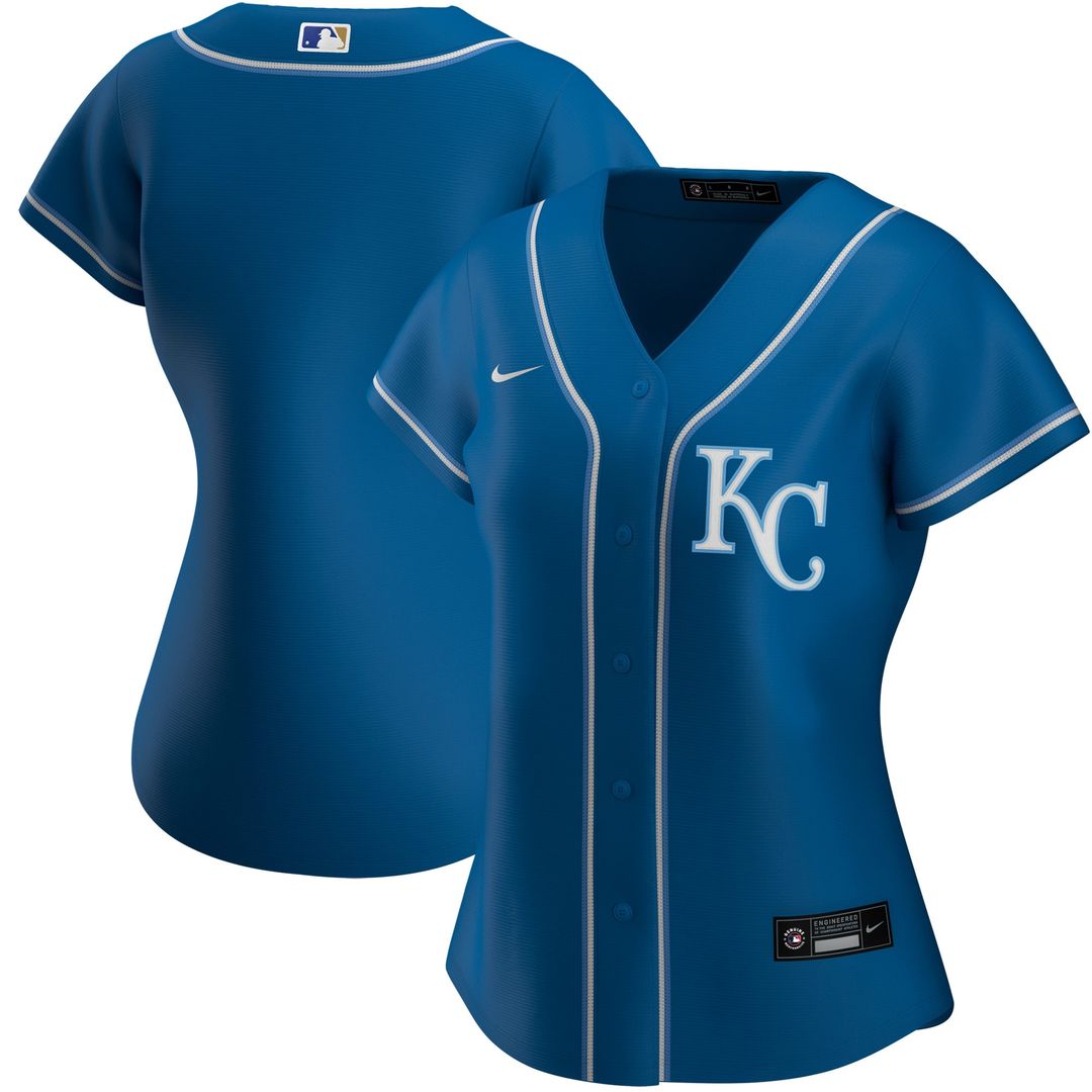 Kansas City Royals Nike Women's Home Replica Team Logo Jersey - White