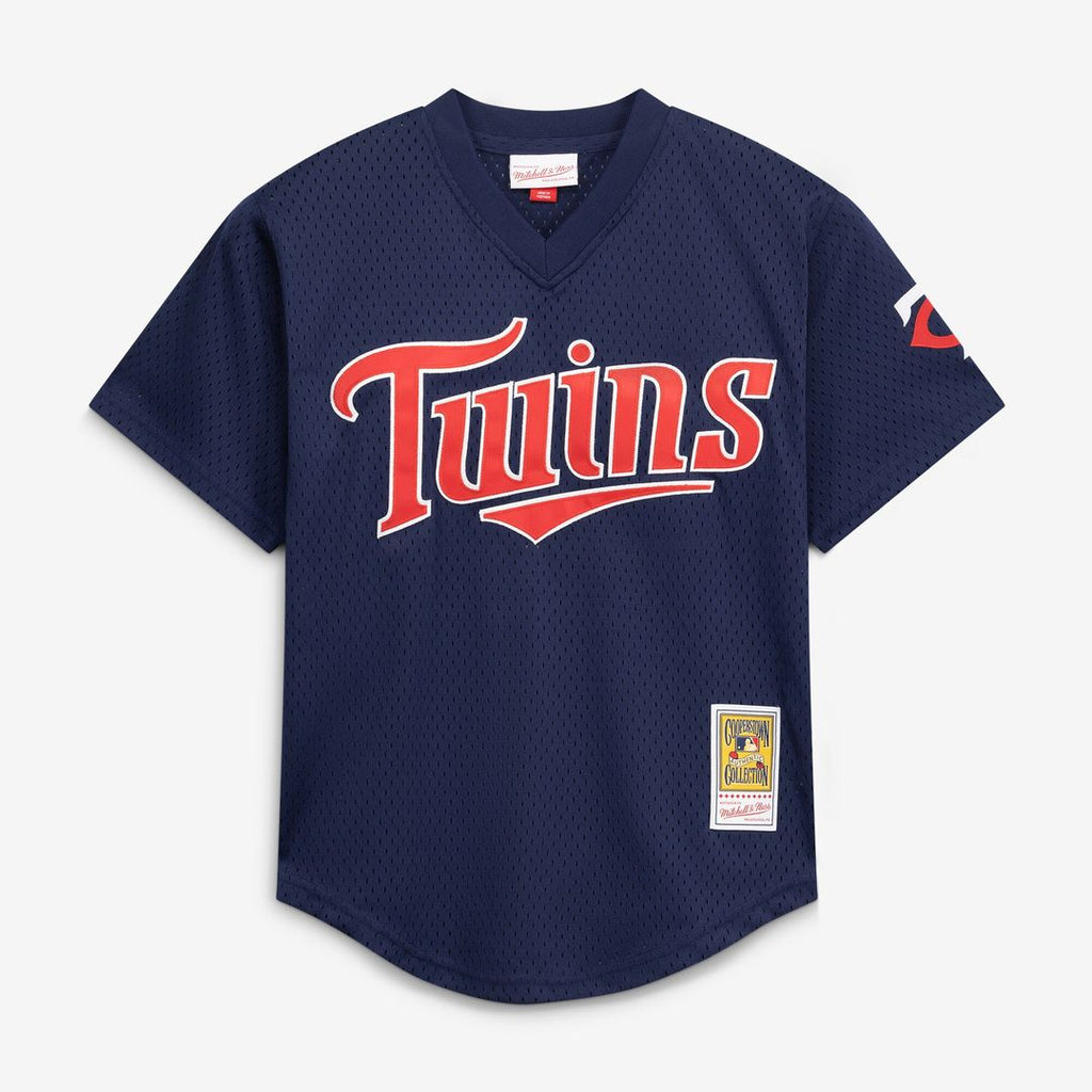Minnesota Twins David Ortiz Mitchell & Ness Youth Cooperstown Mesh Batting Practice Jersey - Navy
