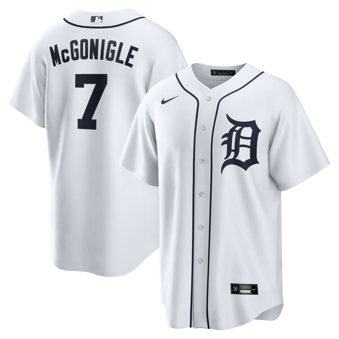 Detroit Tigers Kevin McGonigle Nike Home Replica Jersey - White