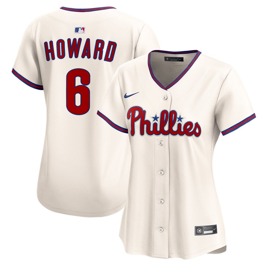 Philadelphia Phillies Ryan Howard Nike Women's Alternate 2 Limited Jersey – Cream