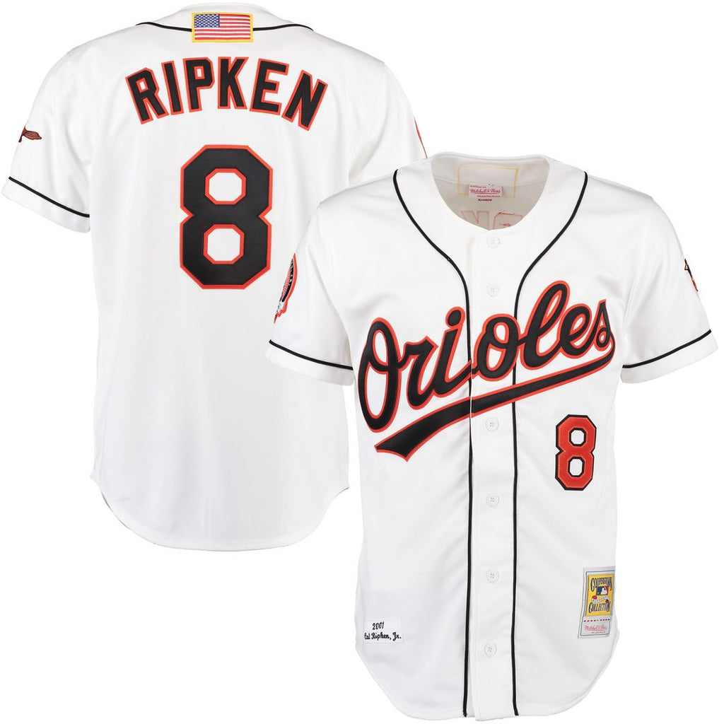 Baltimore Orioles Cal Ripken Mitchell & Ness Home Authentic Jersey - White