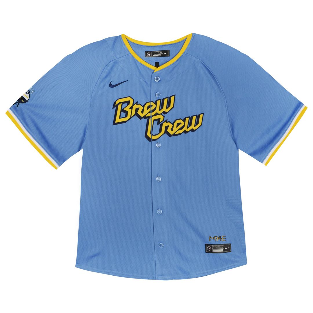 Milwaukee Brewers Christian Yelich Nike Toddler City Connect Limited Player Jersey - Powder Blue