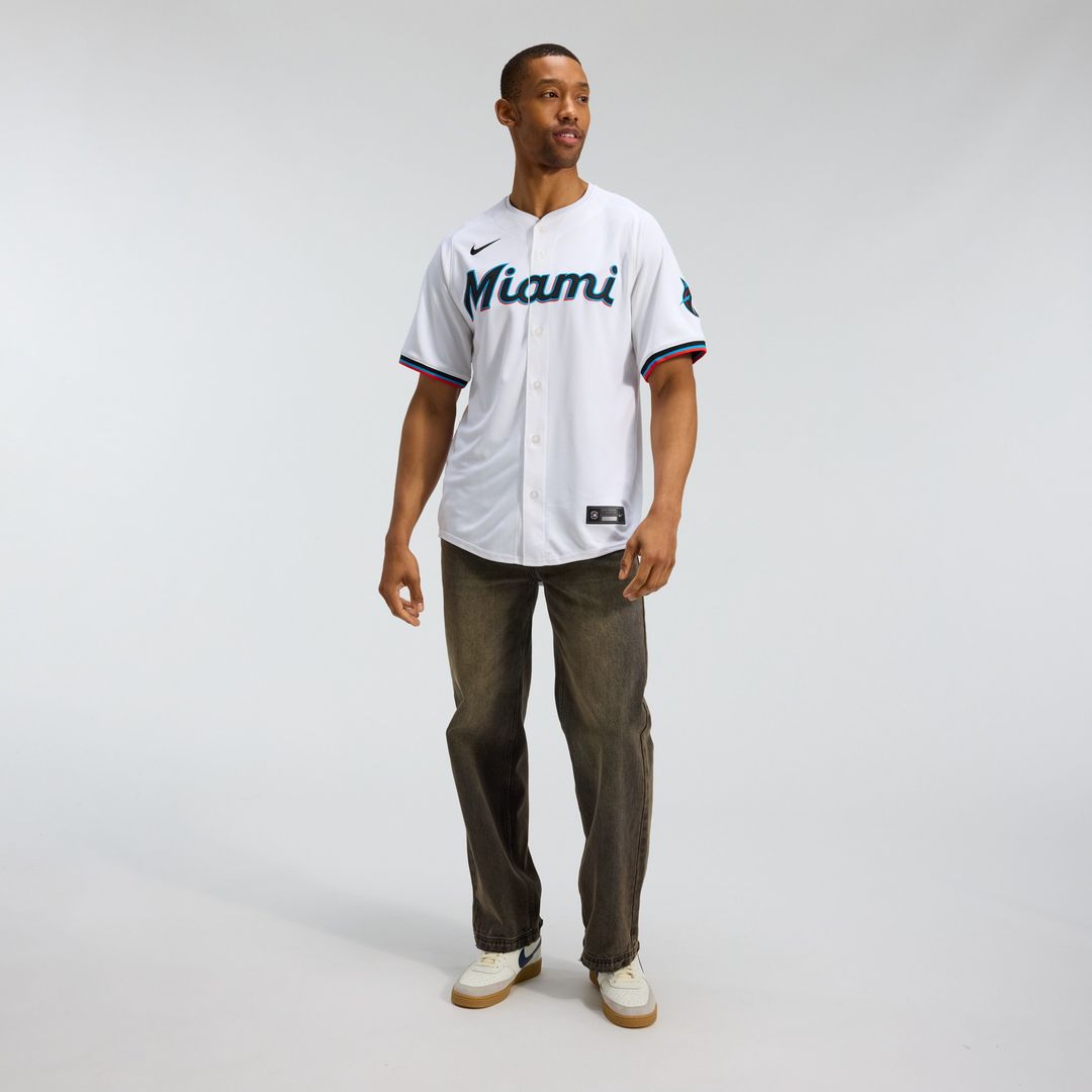 Miami Marlins Nike Home Limited Jersey - White
