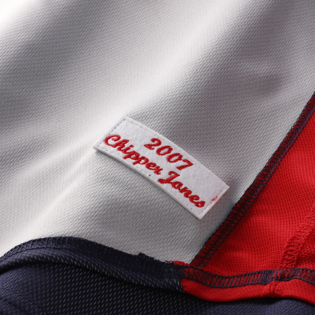 Atlanta Braves Chipper Jones Mitchell & Ness Authentic Batting Practice Jersey - Navy