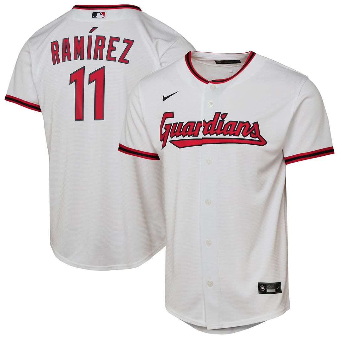 Cleveland Guardians José Ramírez Nike Youth Home Replica Player Jersey - White