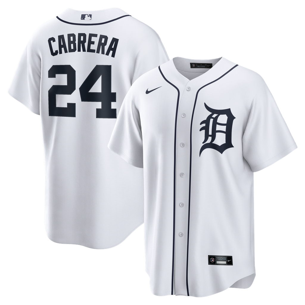 Detroit Tigers Miguel Cabrera Nike Home Retired Player Replica Jersey - White