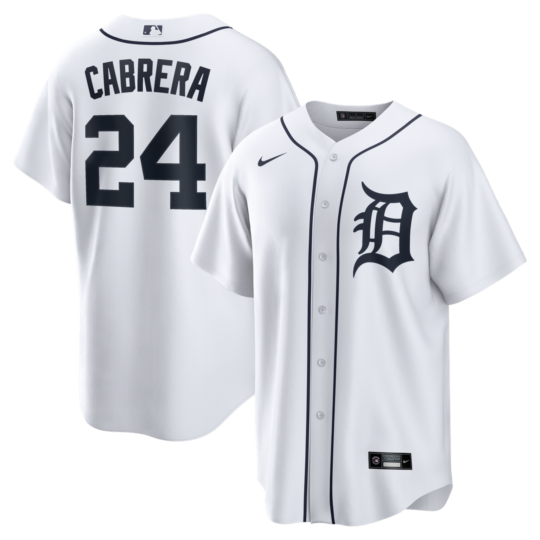 Detroit Tigers Miguel Cabrera Nike Home Retired Player Replica Jersey - White