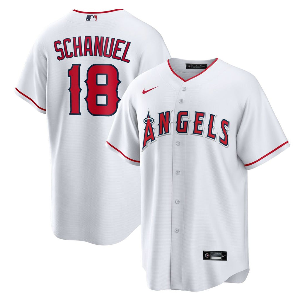 Los Angeles Angels Nolan Schanuel Nike Home Replica Jersey - White