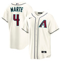 Arizona Diamondbacks Ketel Marte Nike Home Replica Jersey - Cream