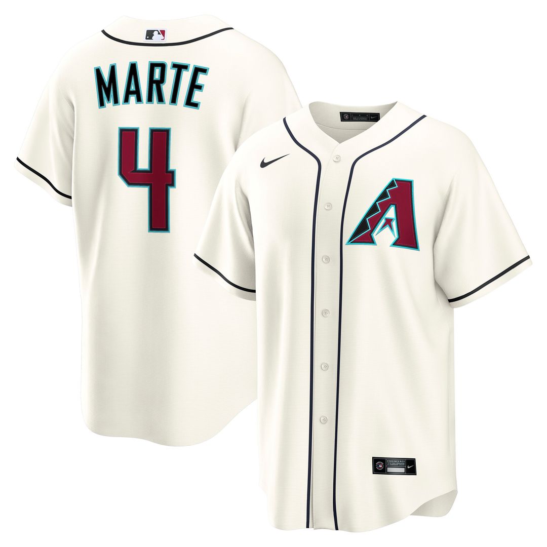Arizona Diamondbacks Ketel Marte Nike Home Replica Jersey - Cream