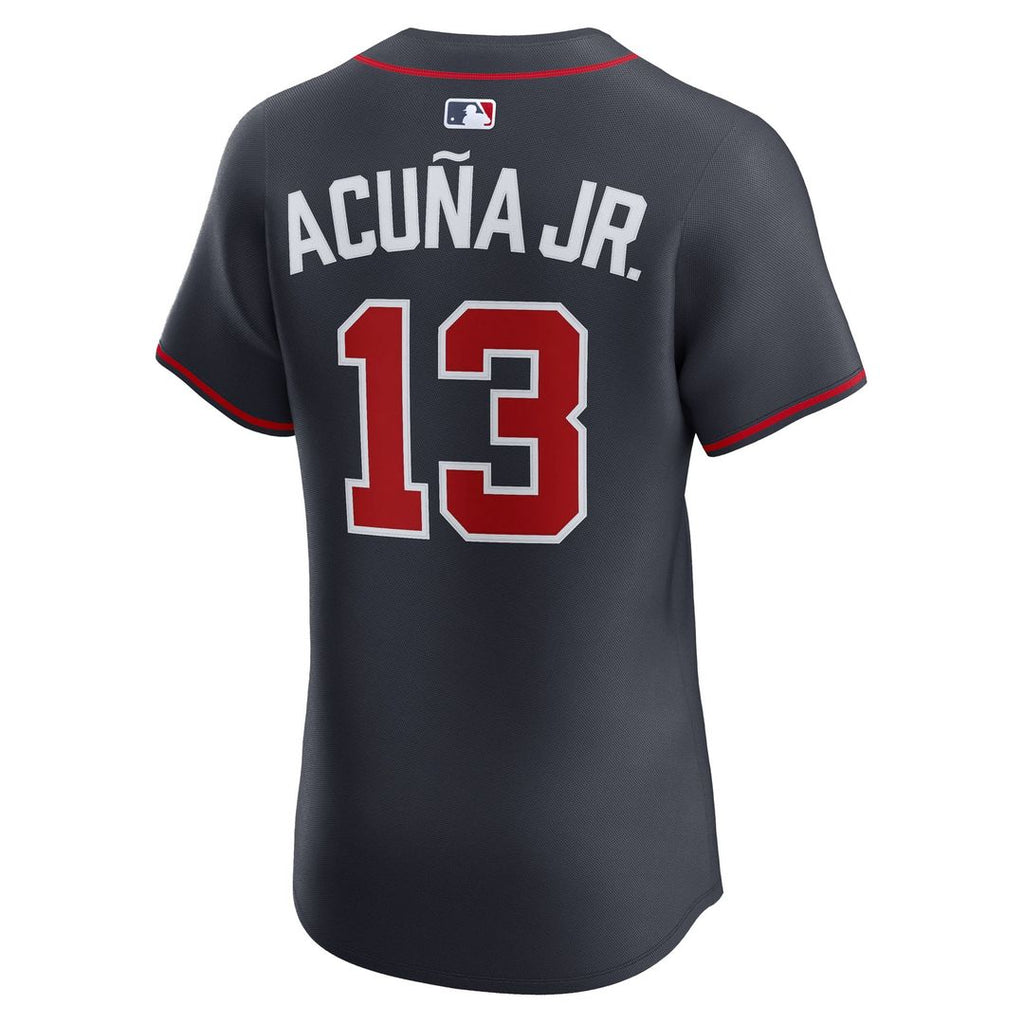 Atlanta Braves Ronald Acuña Jr. Nike Home Elite Player Jersey - White